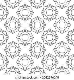 Seamless vector pattern in geometric ornamental style