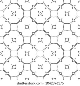 Seamless vector pattern in geometric ornamental style