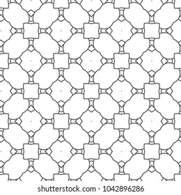 Seamless vector pattern in geometric ornamental style