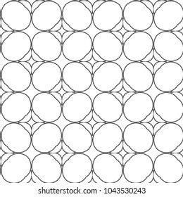 Seamless vector pattern in geometric ornamental style
