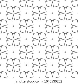 Seamless vector pattern in geometric ornamental style