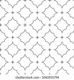 Seamless vector pattern in geometric ornamental style