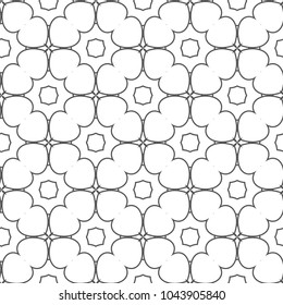 Seamless vector pattern in geometric ornamental style