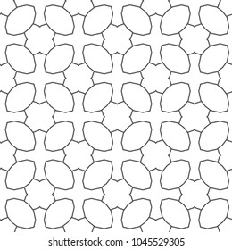 Seamless vector pattern in geometric ornamental style
