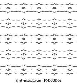 Seamless vector pattern in geometric ornamental style