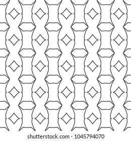 Seamless vector pattern in geometric ornamental style
