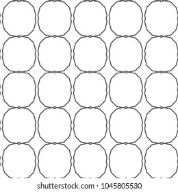 Seamless vector pattern in geometric ornamental style