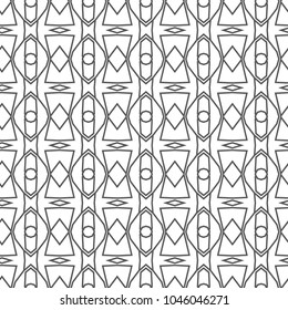 Seamless vector pattern in geometric ornamental style