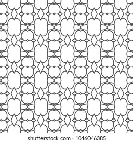 Seamless vector pattern in geometric ornamental style