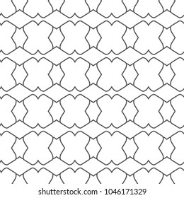 Seamless vector pattern in geometric ornamental style