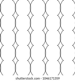 Seamless vector pattern in geometric ornamental style