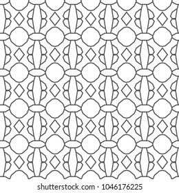 Seamless vector pattern in geometric ornamental style