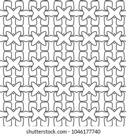 Seamless vector pattern in geometric ornamental style