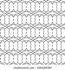 Seamless vector pattern in geometric ornamental style