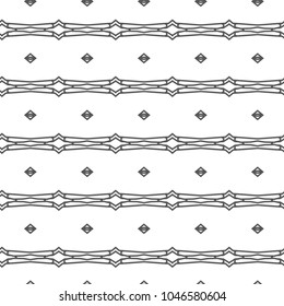 Seamless vector pattern in geometric ornamental style
