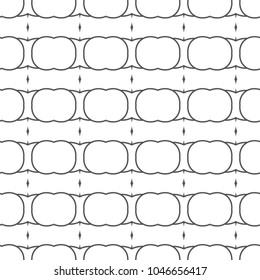 Seamless vector pattern in geometric ornamental style