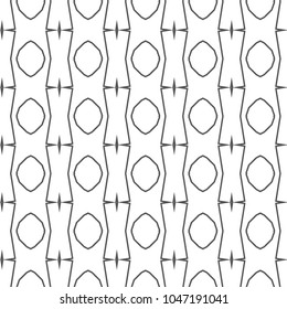 Seamless vector pattern in geometric ornamental style