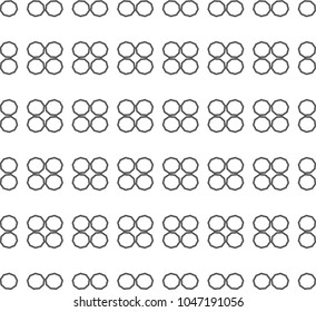 Seamless vector pattern in geometric ornamental style