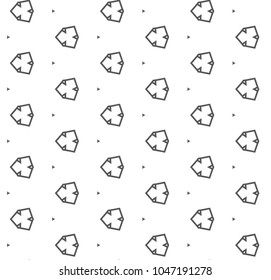 Seamless vector pattern in geometric ornamental style