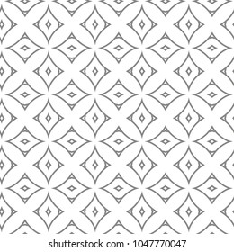 Seamless vector pattern in geometric ornamental style
