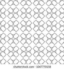 Seamless vector pattern in geometric ornamental style