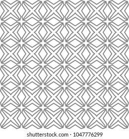 Seamless vector pattern in geometric ornamental style