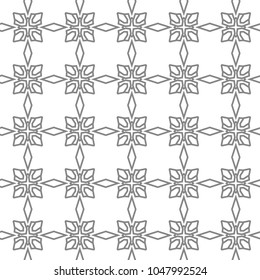 Seamless vector pattern in geometric ornamental style
