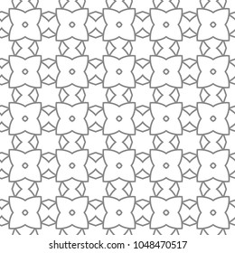 Seamless vector pattern in geometric ornamental style