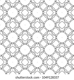 Seamless vector pattern in geometric ornamental style