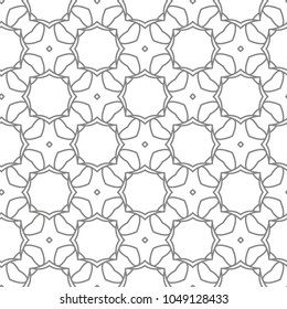 Seamless vector pattern in geometric ornamental style