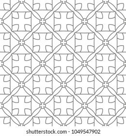 Seamless vector pattern in geometric ornamental style