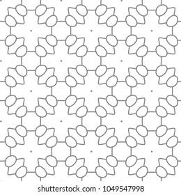 Seamless vector pattern in geometric ornamental style