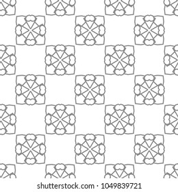 Seamless vector pattern in geometric ornamental style