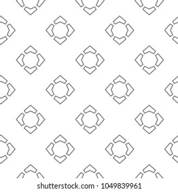 Seamless vector pattern in geometric ornamental style