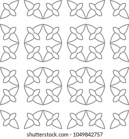 Seamless vector pattern in geometric ornamental style