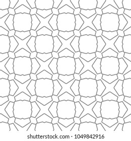 Seamless vector pattern in geometric ornamental style