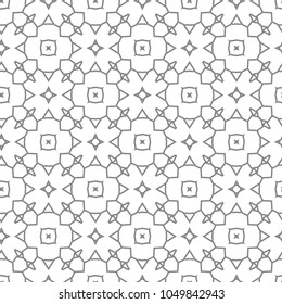 Seamless vector pattern in geometric ornamental style