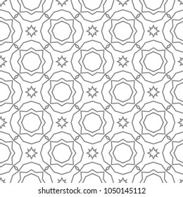 Seamless vector pattern in geometric ornamental style