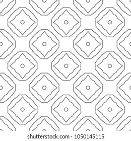 Seamless vector pattern in geometric ornamental style