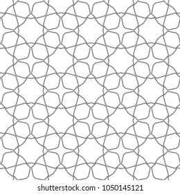 Seamless vector pattern in geometric ornamental style