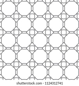 Seamless vector pattern in geometric ornamental style