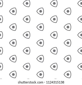 Seamless vector pattern in geometric ornamental style