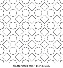 Seamless vector pattern in geometric ornamental style