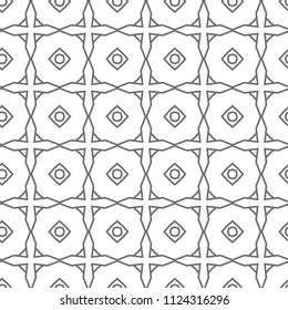 Seamless vector pattern in geometric ornamental style