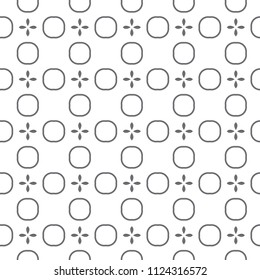 Seamless vector pattern in geometric ornamental style