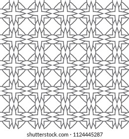 Seamless vector pattern in geometric ornamental style