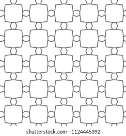 Seamless vector pattern in geometric ornamental style