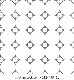 Seamless vector pattern in geometric ornamental style