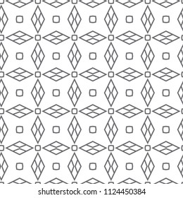 Seamless vector pattern in geometric ornamental style
