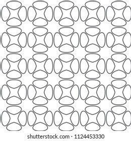 Seamless vector pattern in geometric ornamental style